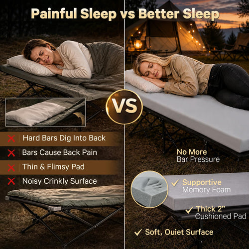 2 Inch Memory Foam Camping Cot Pad T62455