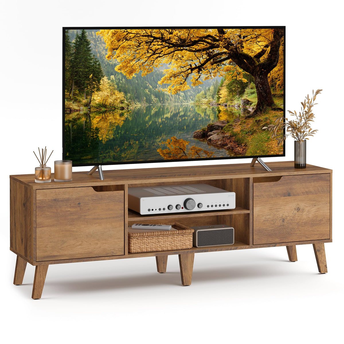 TV Stand with Adjustable Shelf A4110