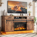 58" Electric Fireplace TV Stand with 2 Storage Drawers E75286