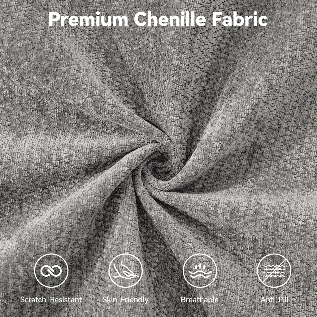 Light Grey Oversized Tufted Memory Foam Loveseat Q180523
