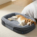 Oval Orthopedic Dog Bed 35" Grey Y479