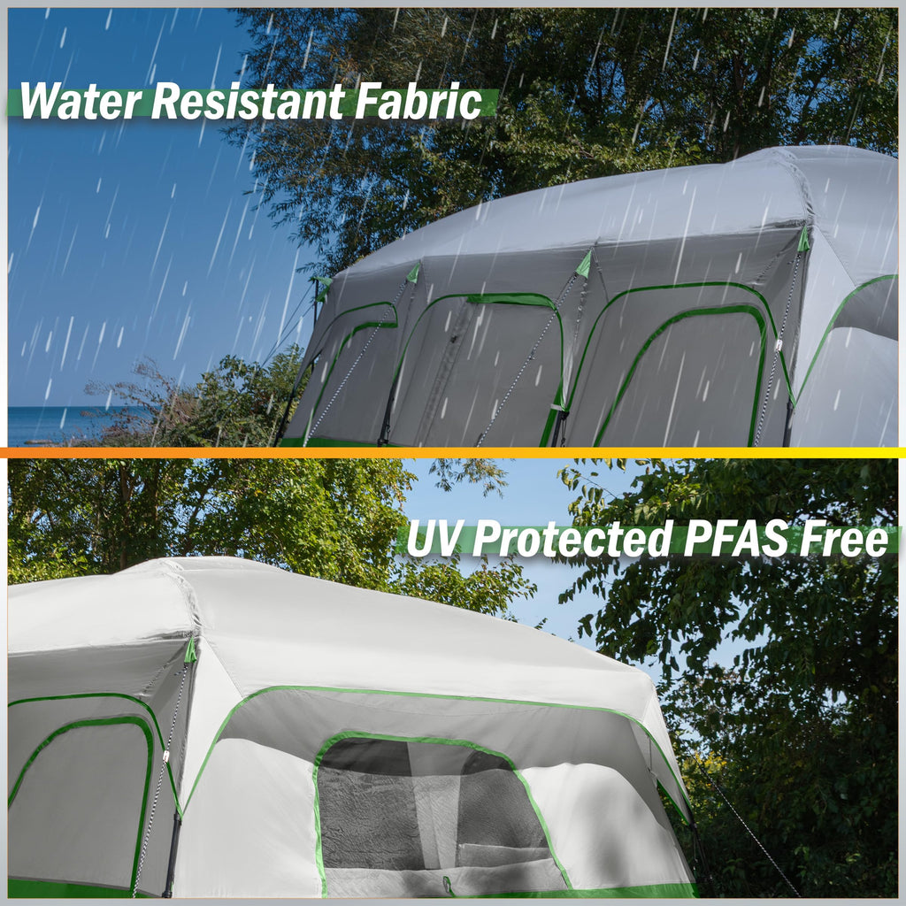 10-12 Person Camping Tent with Room Divider and Carry Bag P5208