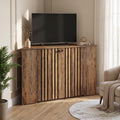 53" Farmhouse Corner TV Stand with Storage V57314