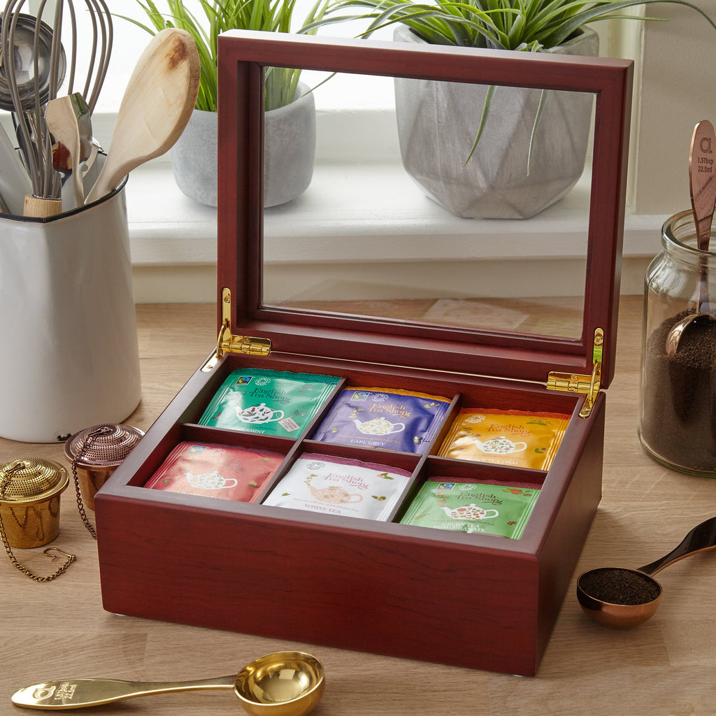 Wooden Tea Bag Organizer A60672