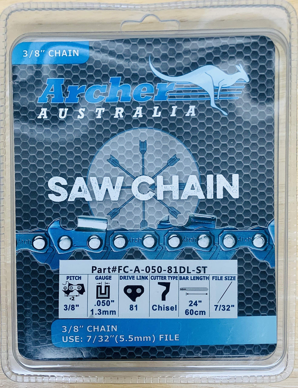 24" Chainsaw Chain 3/8" .050 81DL Chisel Skip Tooth G740