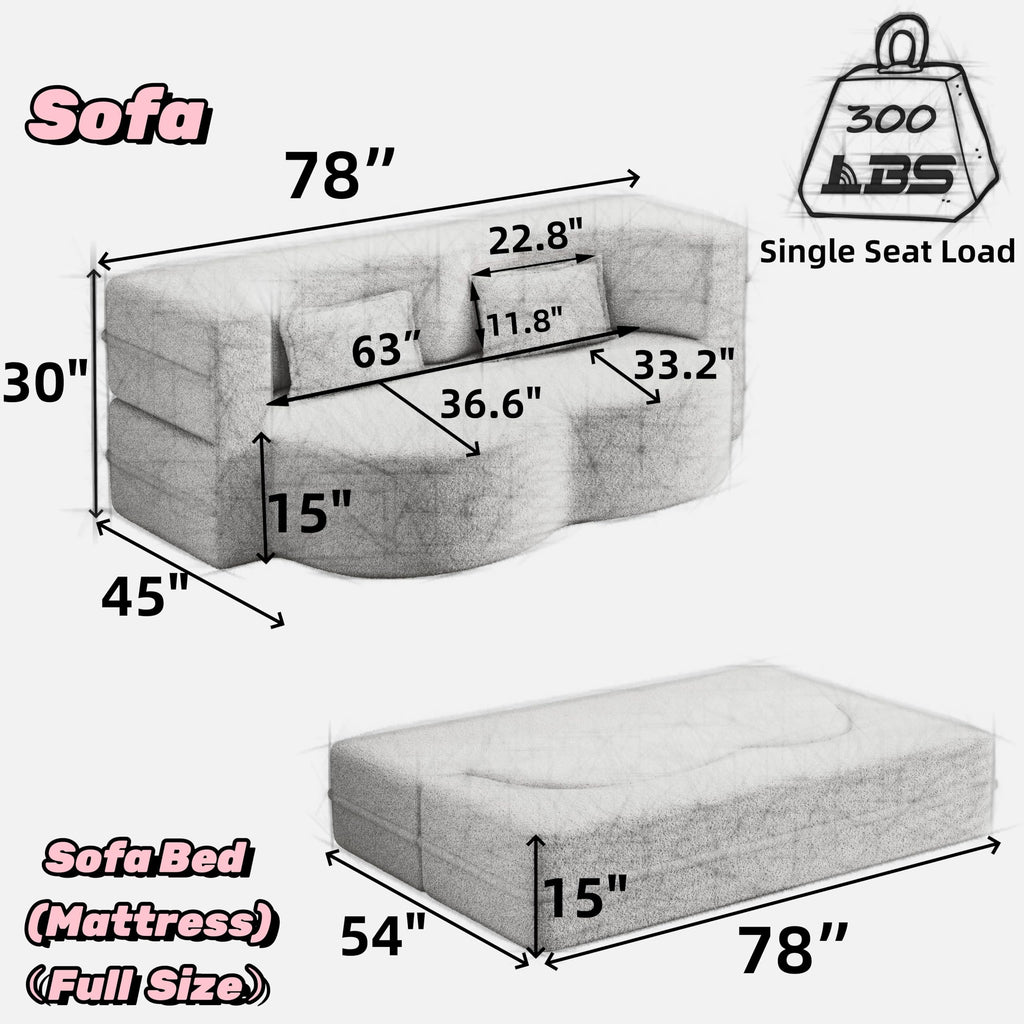 Convertible Futon Sofa Bed M9291