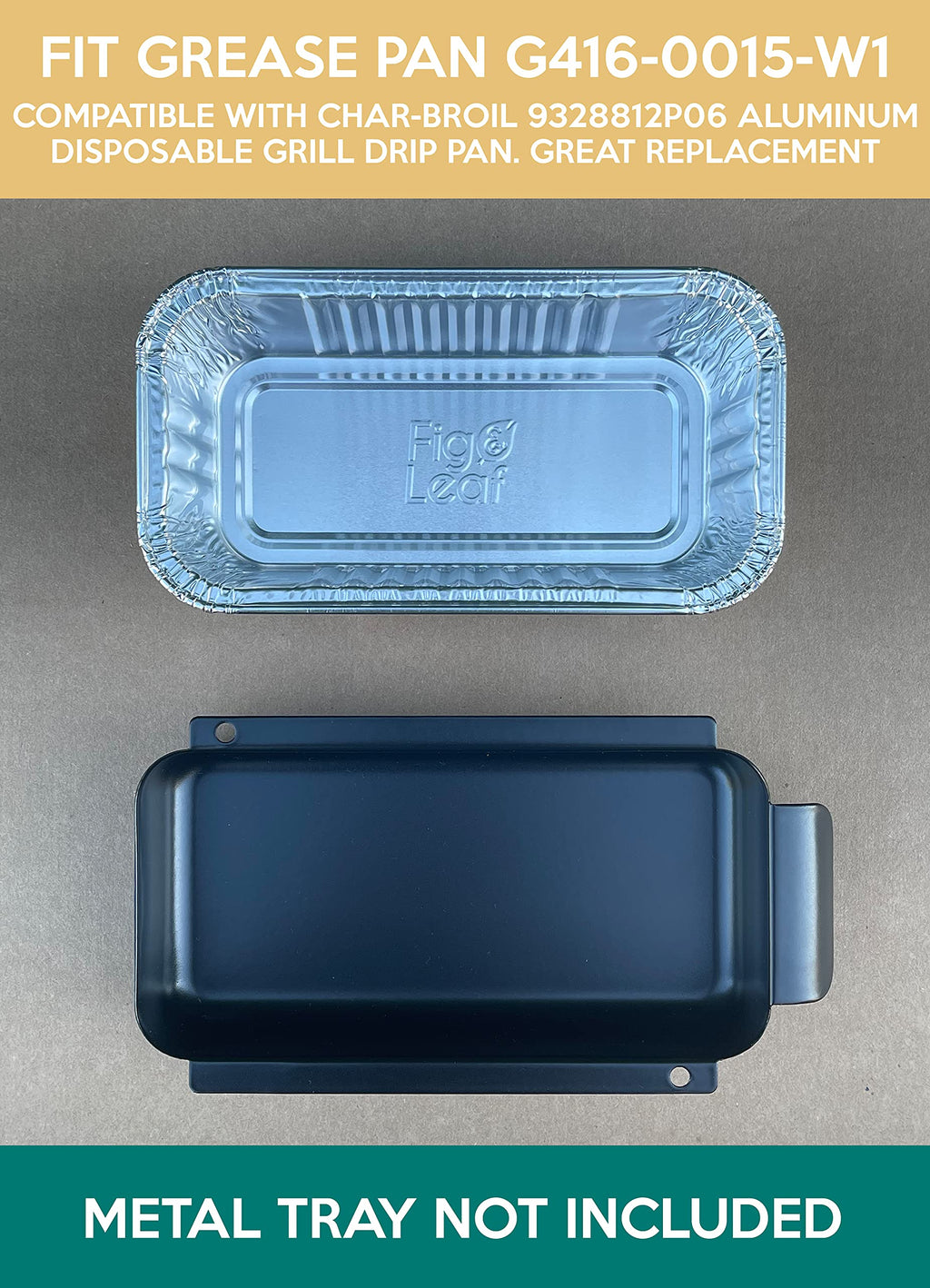 20 Pack Disposable Aluminum Foil Drip Pans S289